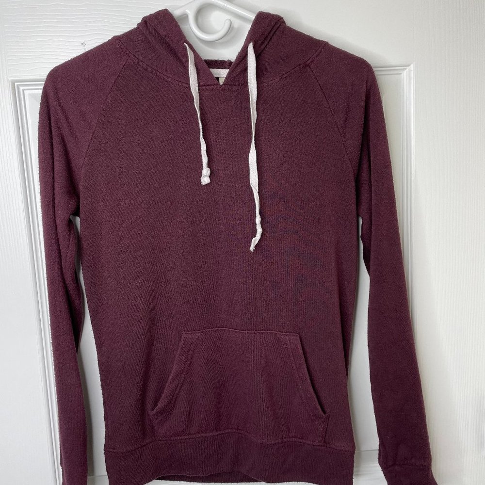Women's Zine Maroon Hoodie Size S